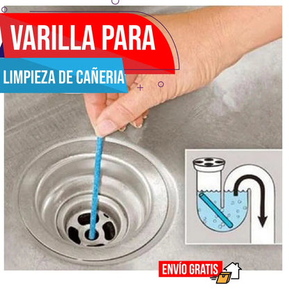 Varillas para destapar tuberías x12 unidades