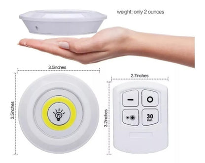 SET x3 lámparas de luz led adhesivas