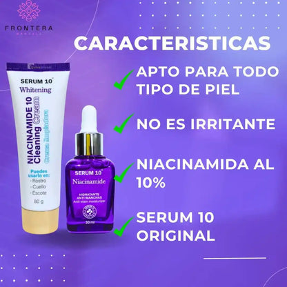 Jabon aclarante + 😱🔥 GRATIS SERUM NIACINAMIDA 😱🔥