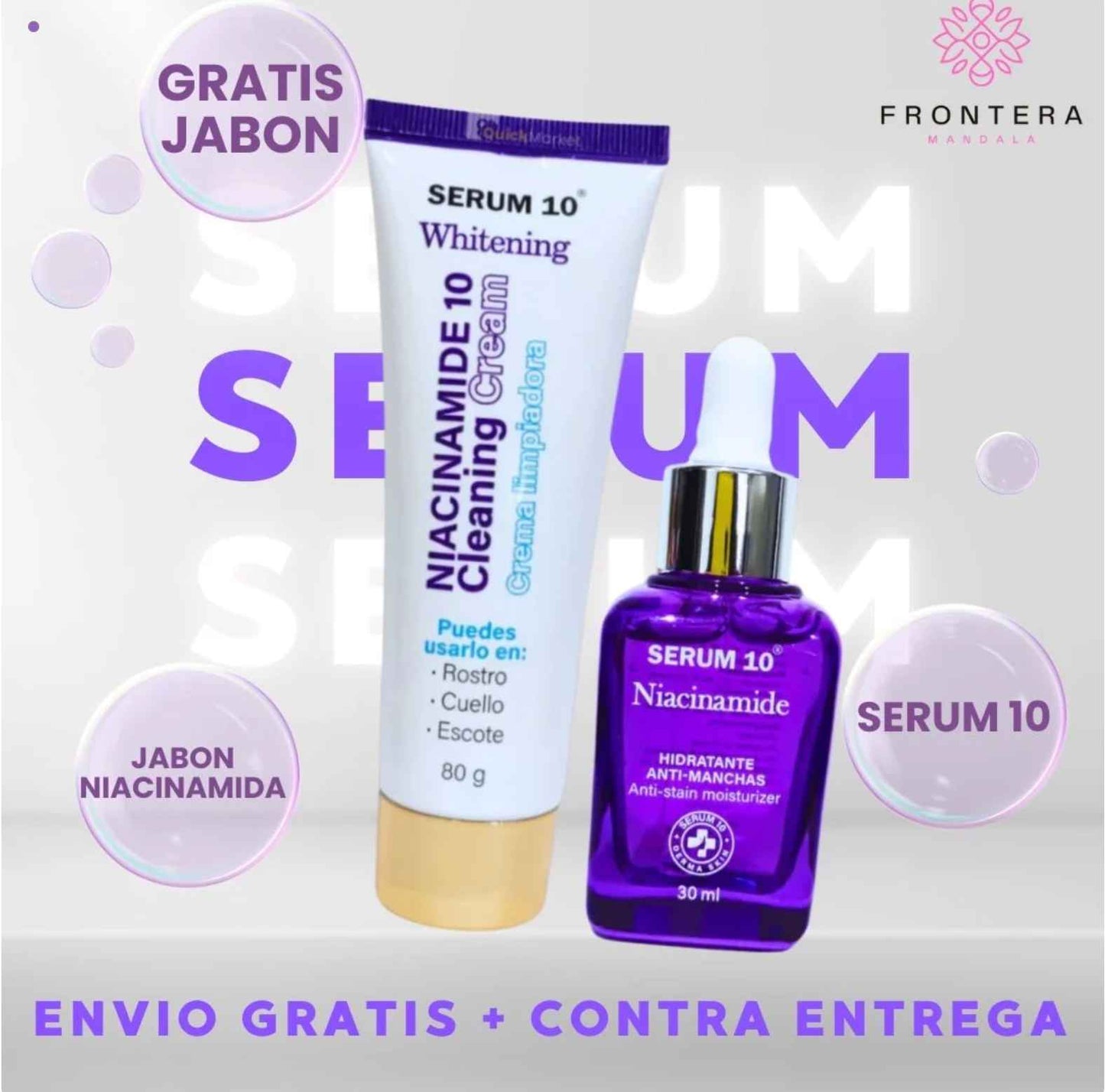 Jabon aclarante + 😱🔥 GRATIS SERUM NIACINAMIDA 😱🔥
