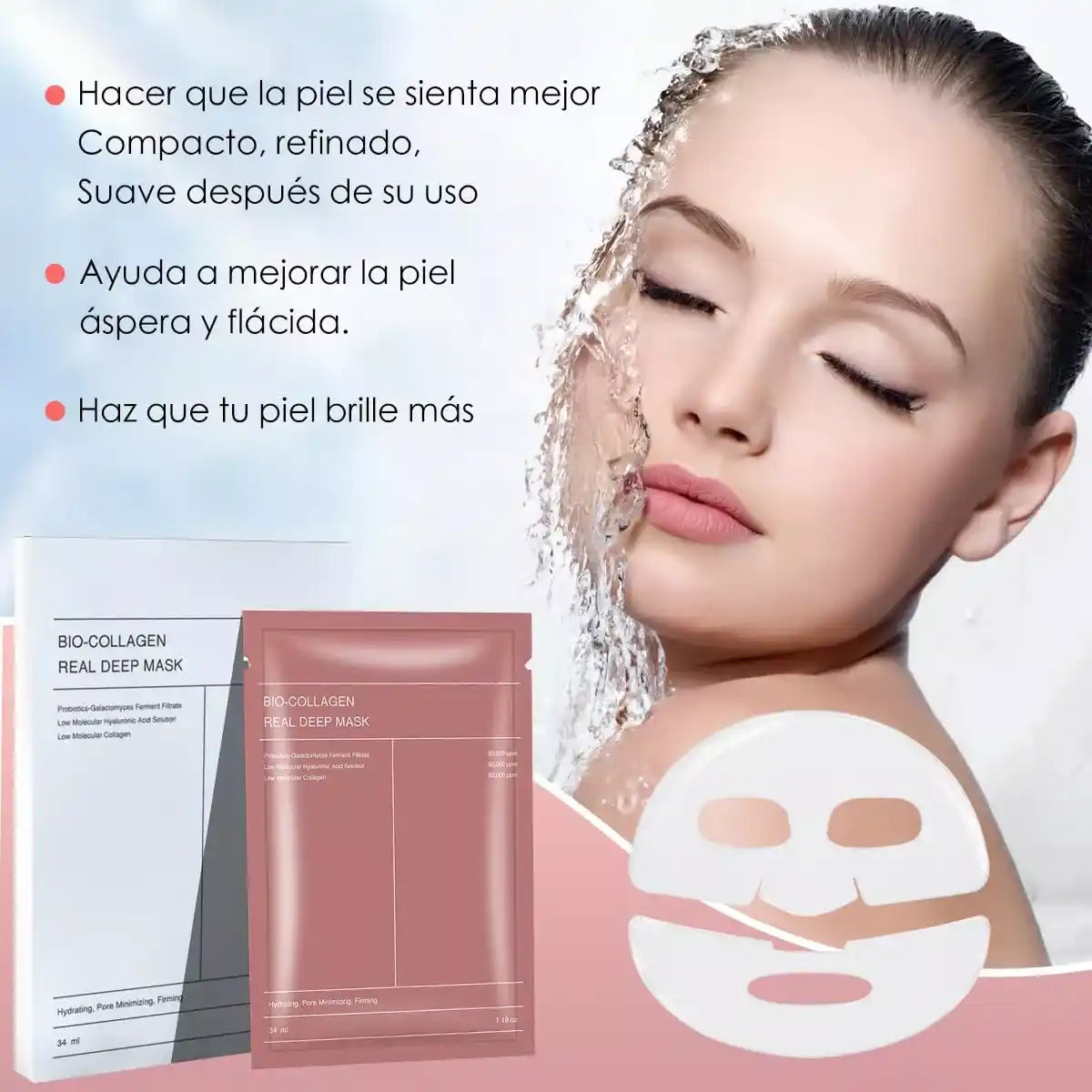 Mascarilla de colágeno coreana 😱🔥 PAGA 2 Y LLEVA 4 😱🔥