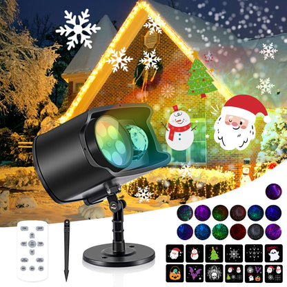 Proyector de luces navideñas.