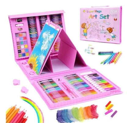 Kit de arte con 208 piezas