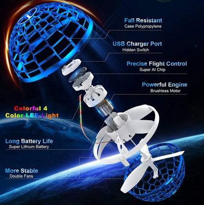 FLYBUDDY. Pelota voladora brillante